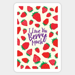 DMP Strawberries Poster RGB Sticker